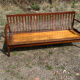 Vintage Scandinavian 3-seater wooden sofa – 1960s/70s