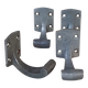 Vintage cast aluminium wall hooks