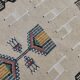 Handwoven kilim rug in natural wool