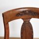 Chaise gondole Art Déco en bois massif