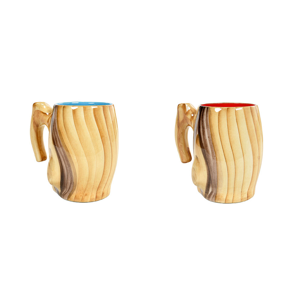 Colorful ceramic coffee set