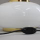 1970s Beautiful Large Glass and Brass Table Lamp ,Italy