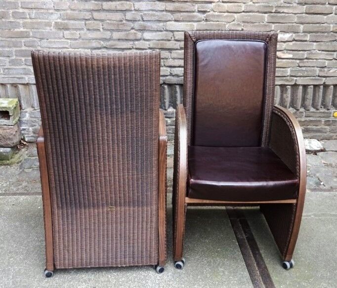 Pair of designer chairs "Lloyd Loom original".