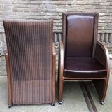 Pair of designer chairs "Lloyd Loom original".