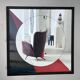 Eugenio Carmi Art Mirror 1970's Italian Decorative