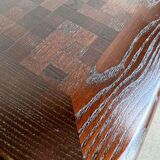 Vintage square coffee table / wenge coffee table