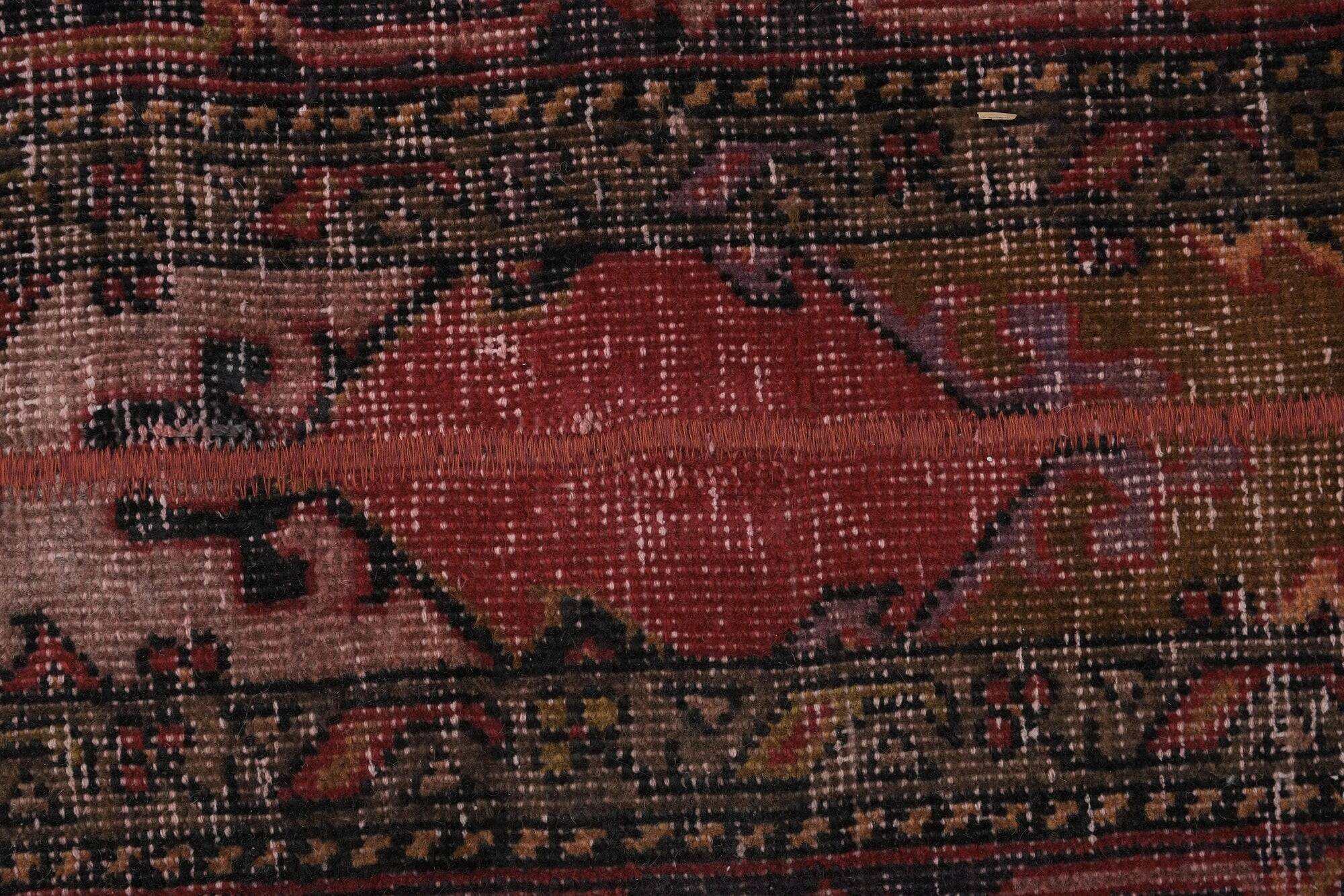 Vintage Turkish hallway rug 65x407 cm