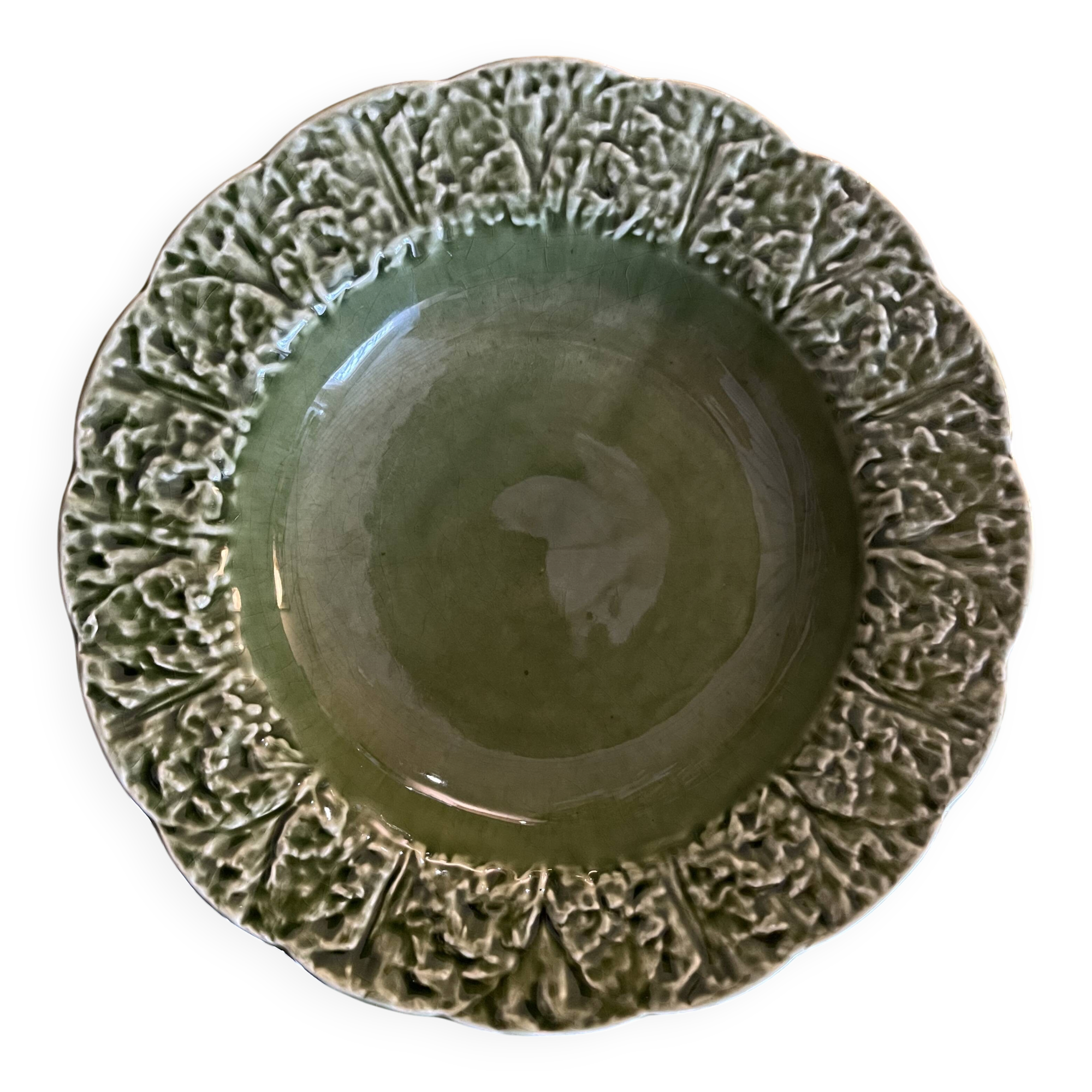 Cabbage patterned deep plates