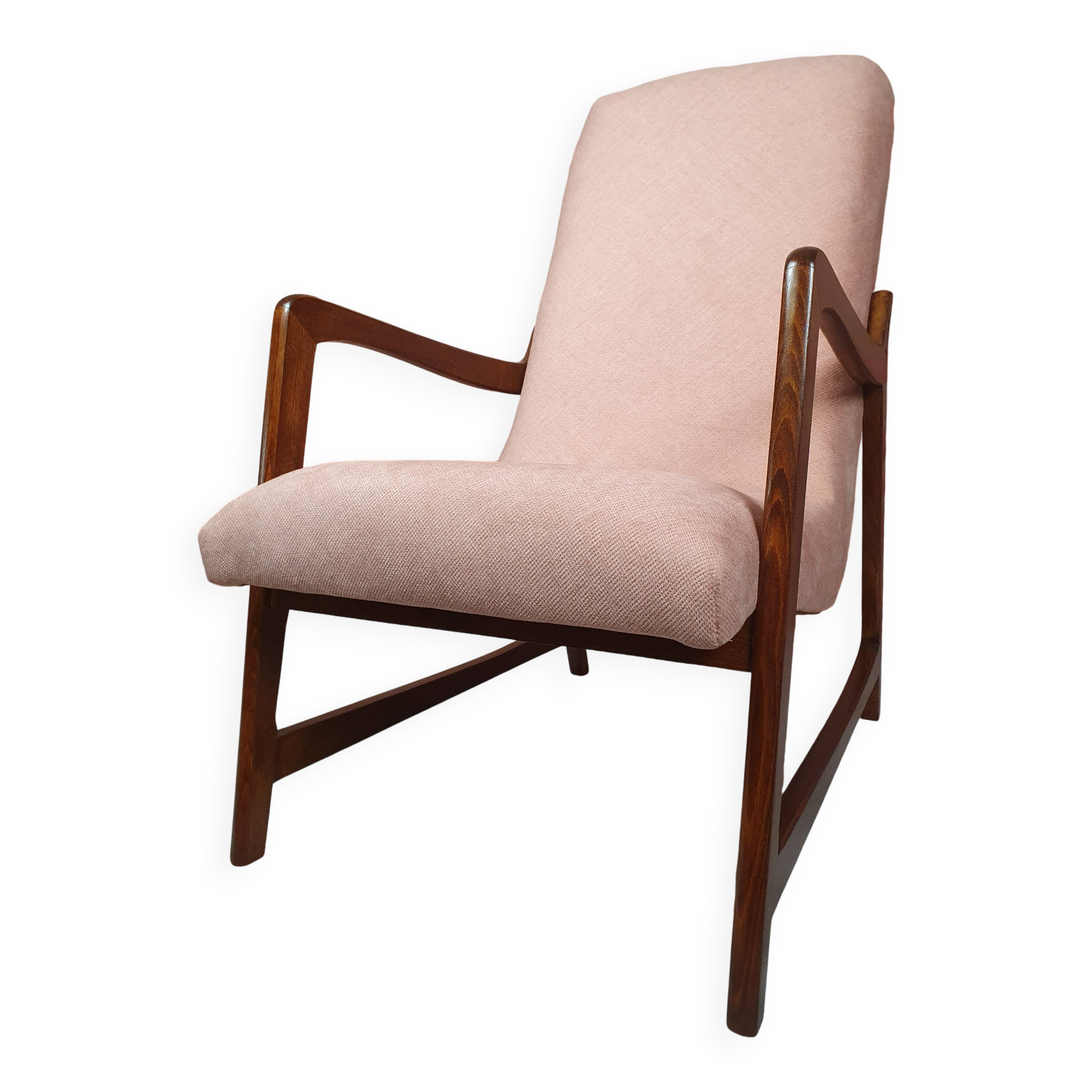 Fauteuil rénové, type 364, conçu par Barbara Fenrych-Węcławska, Pologne, années 1950