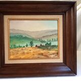 Tableau ancien, huile sur bois, signée Taillebosq, Croizilles, Suisse Normande,