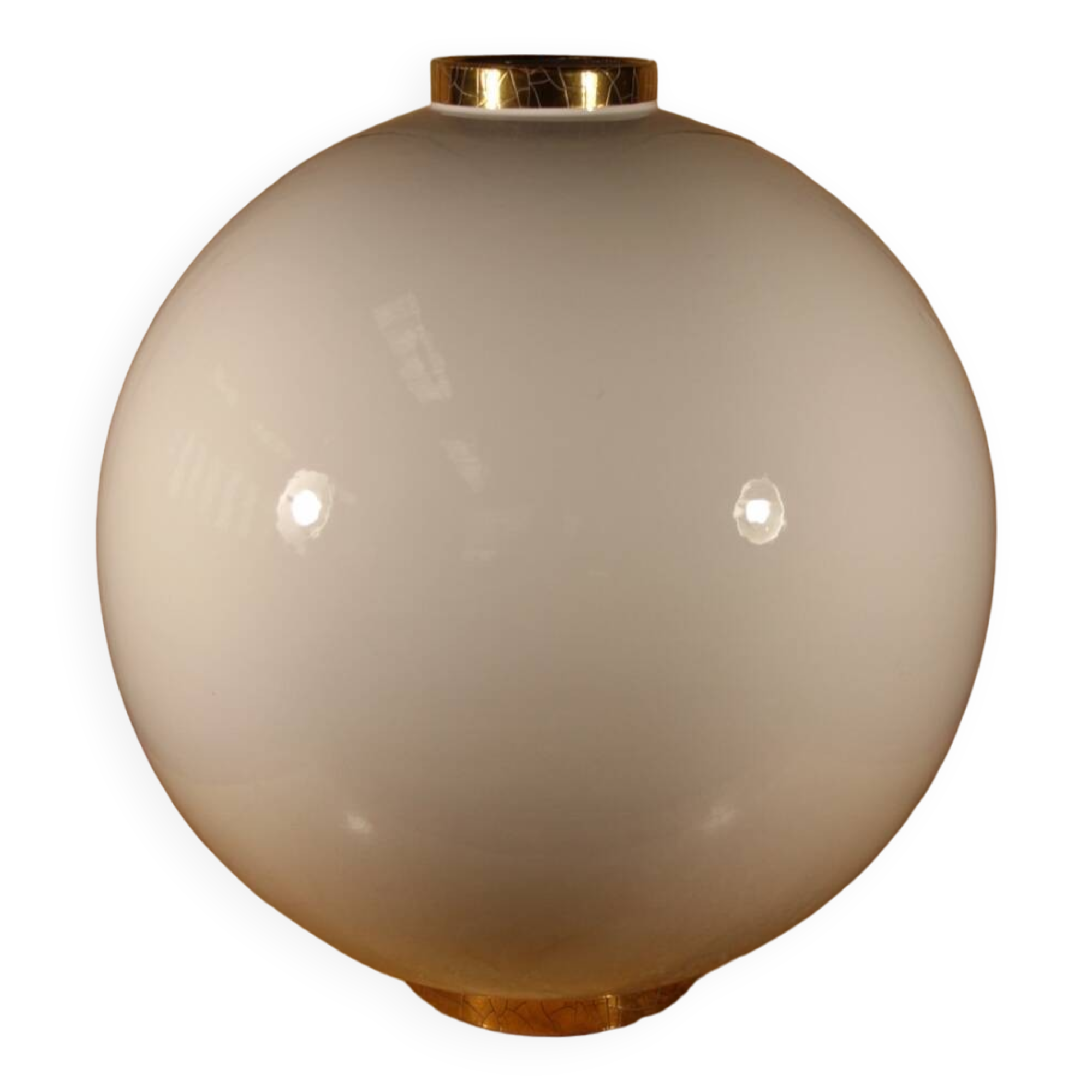 Ball Vase from the Longwy Factory, 20th Century