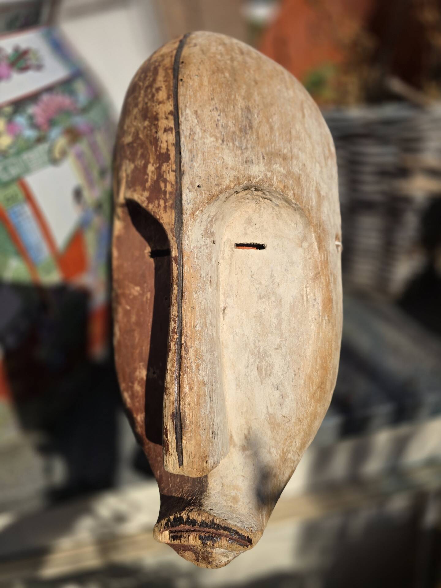African fang mask early 20th century #statue #tribes #lega