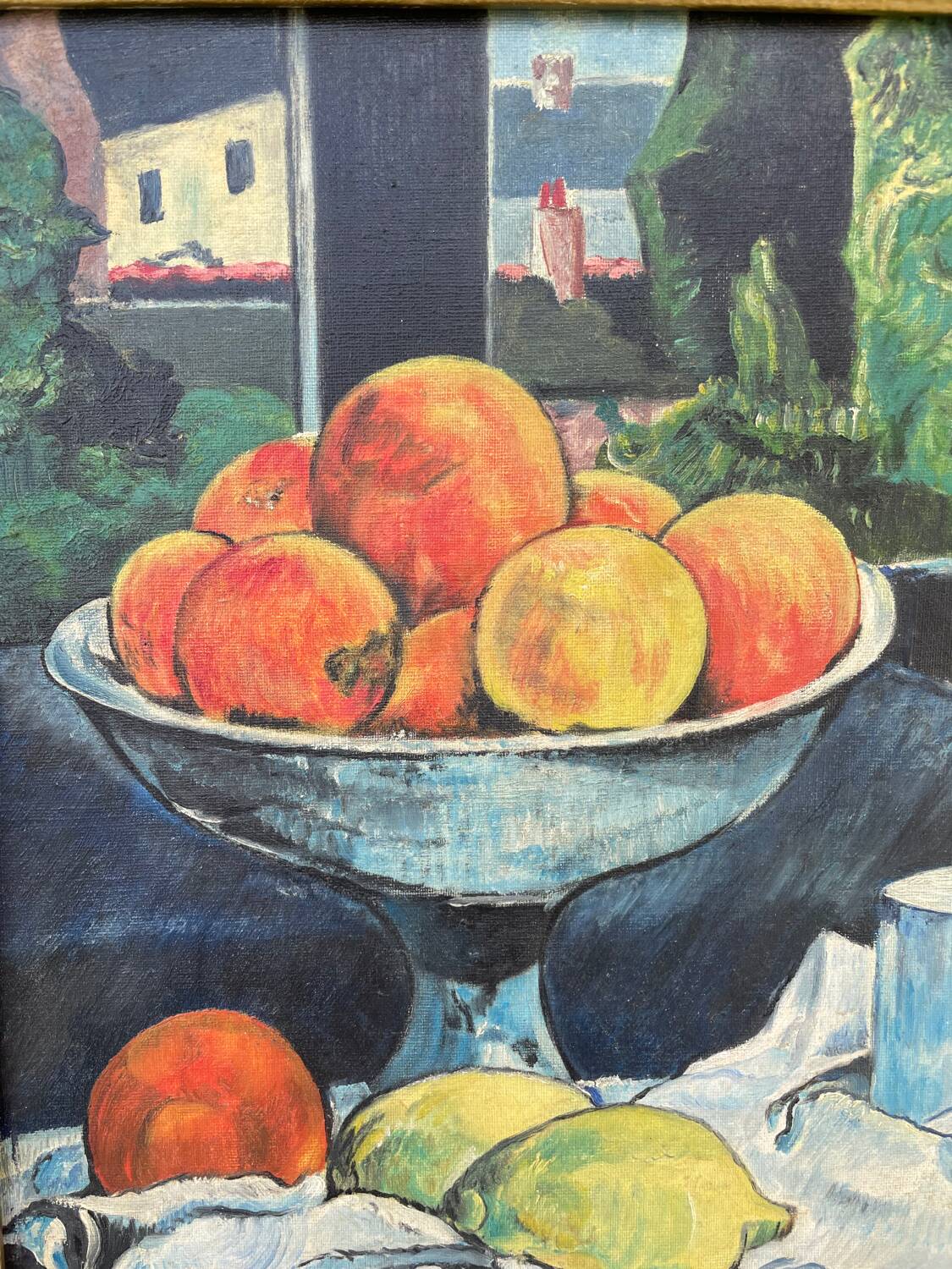 Still life painting in oil