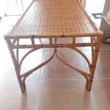 Rattan dining table
