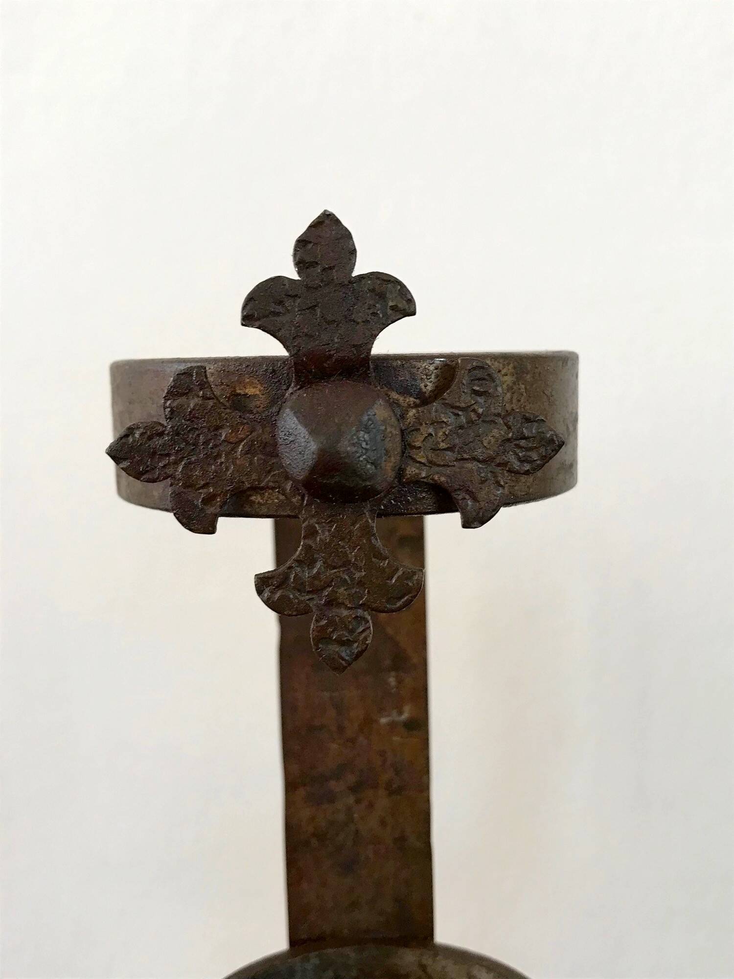 Vintage wrought iron candle holders from the 70s