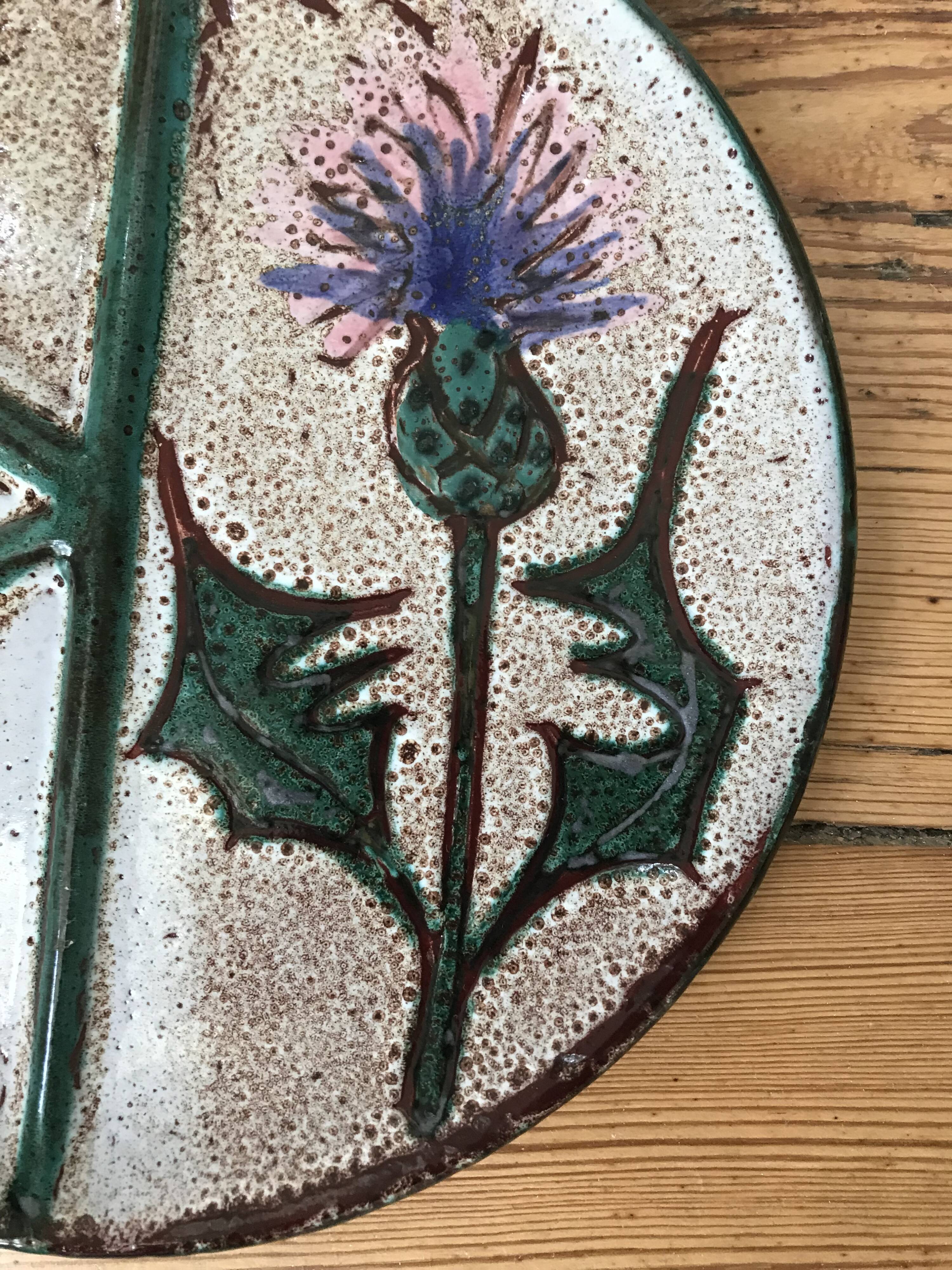 Set of 6 flat plates “Étienne Daniel” Vallauris