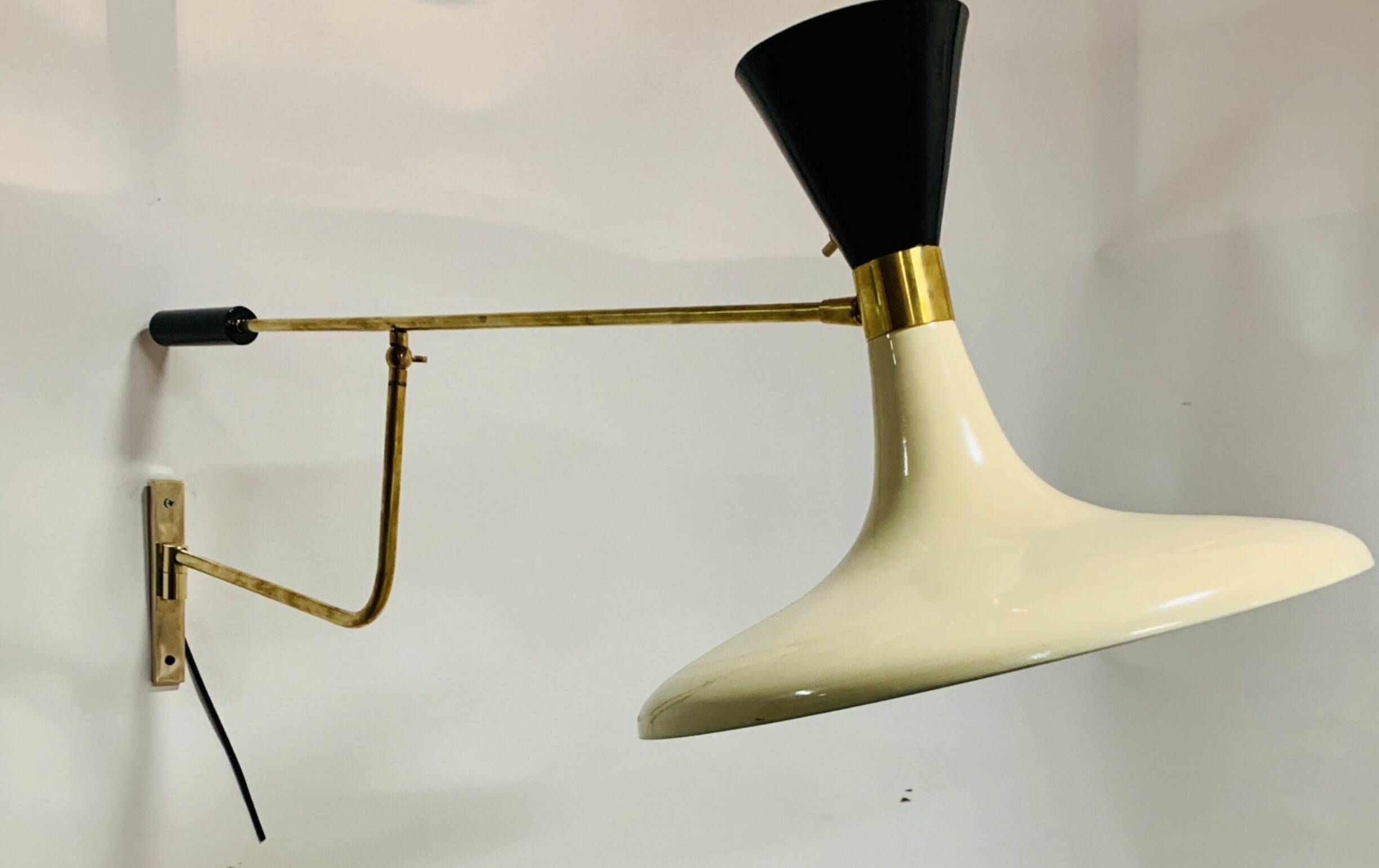 Lampada da parete vintage, anni '60