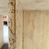 Travertine dining table