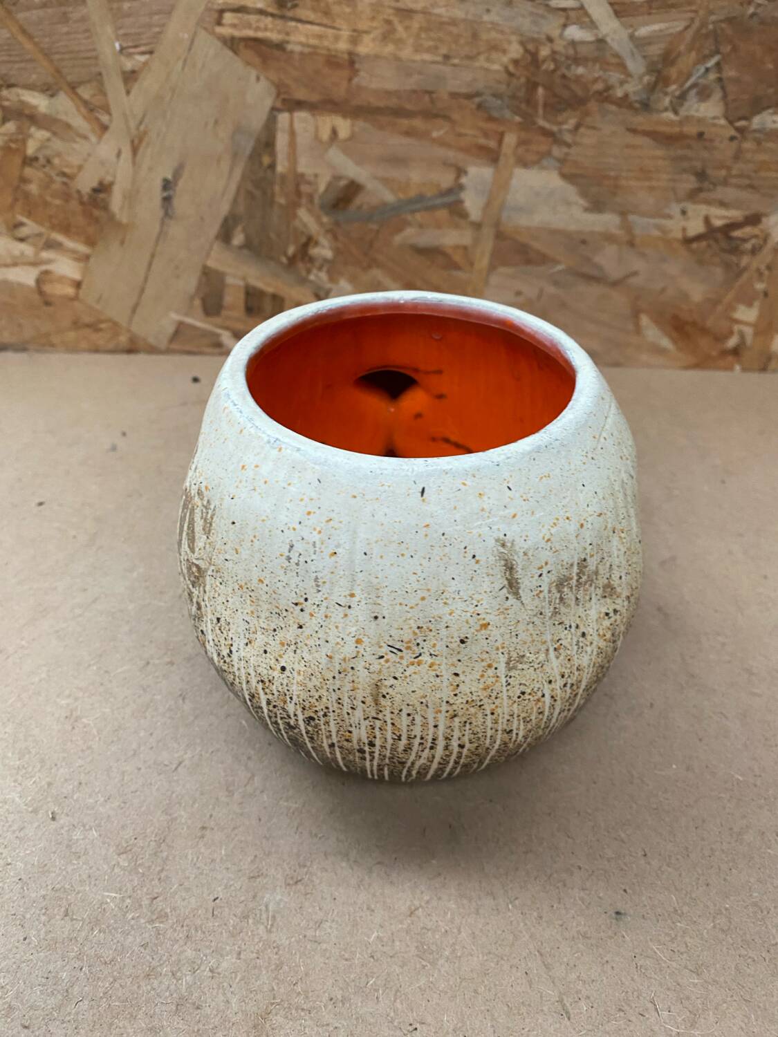 Old bruno dose pot breuil pottery mushroom shape