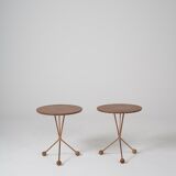 Pair of Alberts teak side tables by Albert Larsson