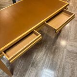 Flat desk from a French institution stamped Philippe Hurel