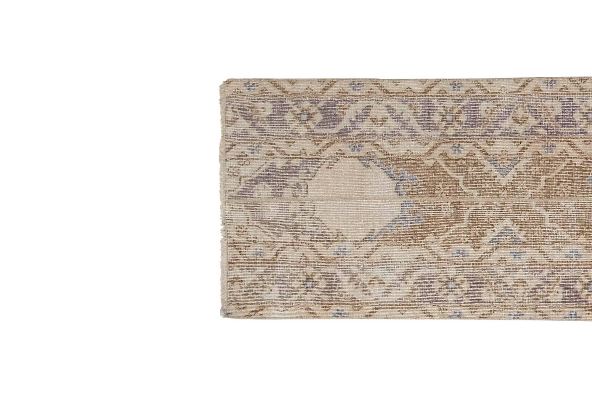 Vintage Turkish hallway rug 59x340 cm