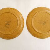 Set of 6 small stoneware plates