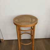 High stool in cannage