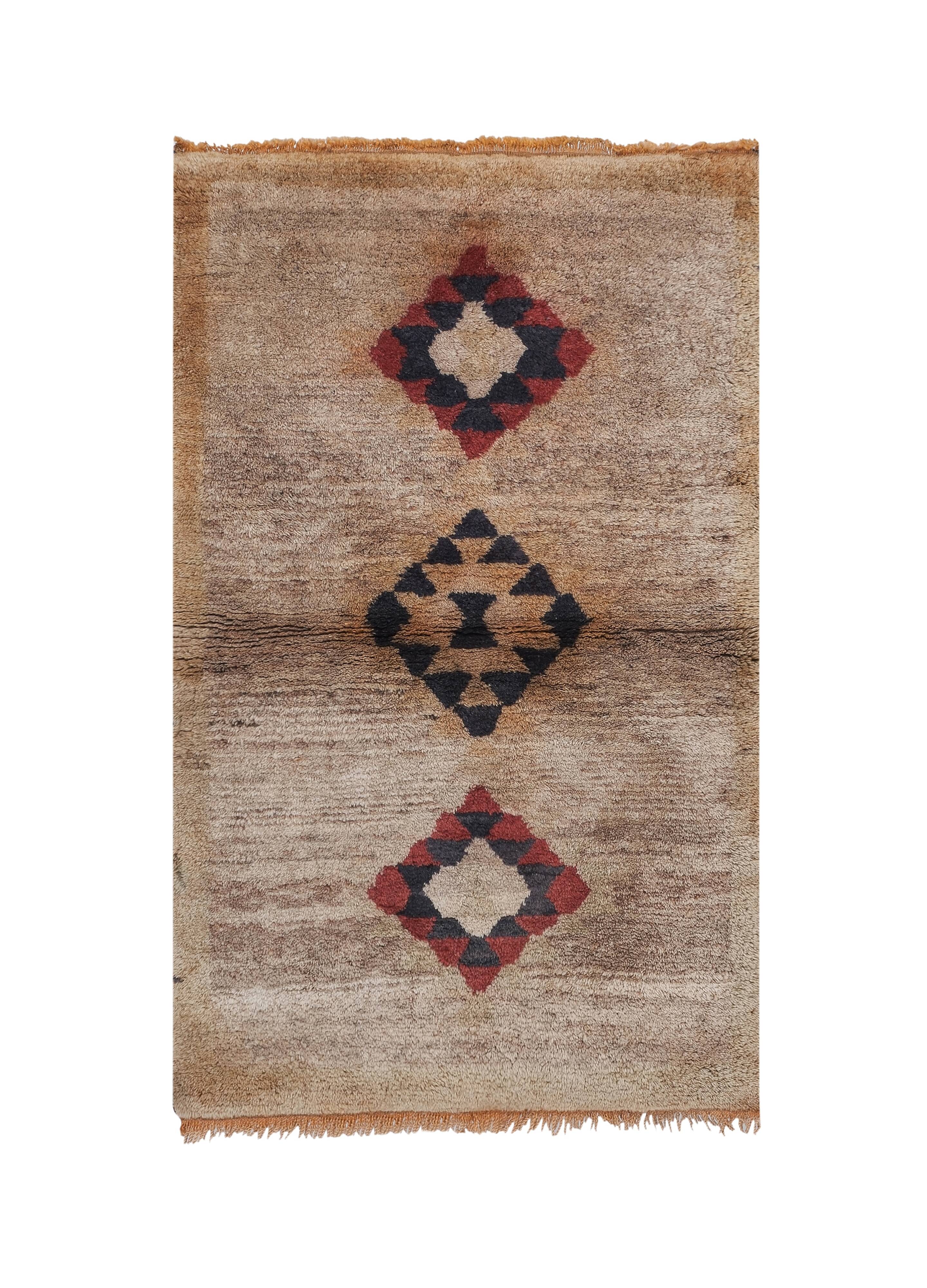 Vintage Turkish Oushak Rug Handwoven 94x150 cm