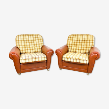 Set of 2 retro armchairs