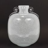 Seguso Vetri d’Arte Pulegoso vase with bubbles and handles, Murano, Italy 1950s