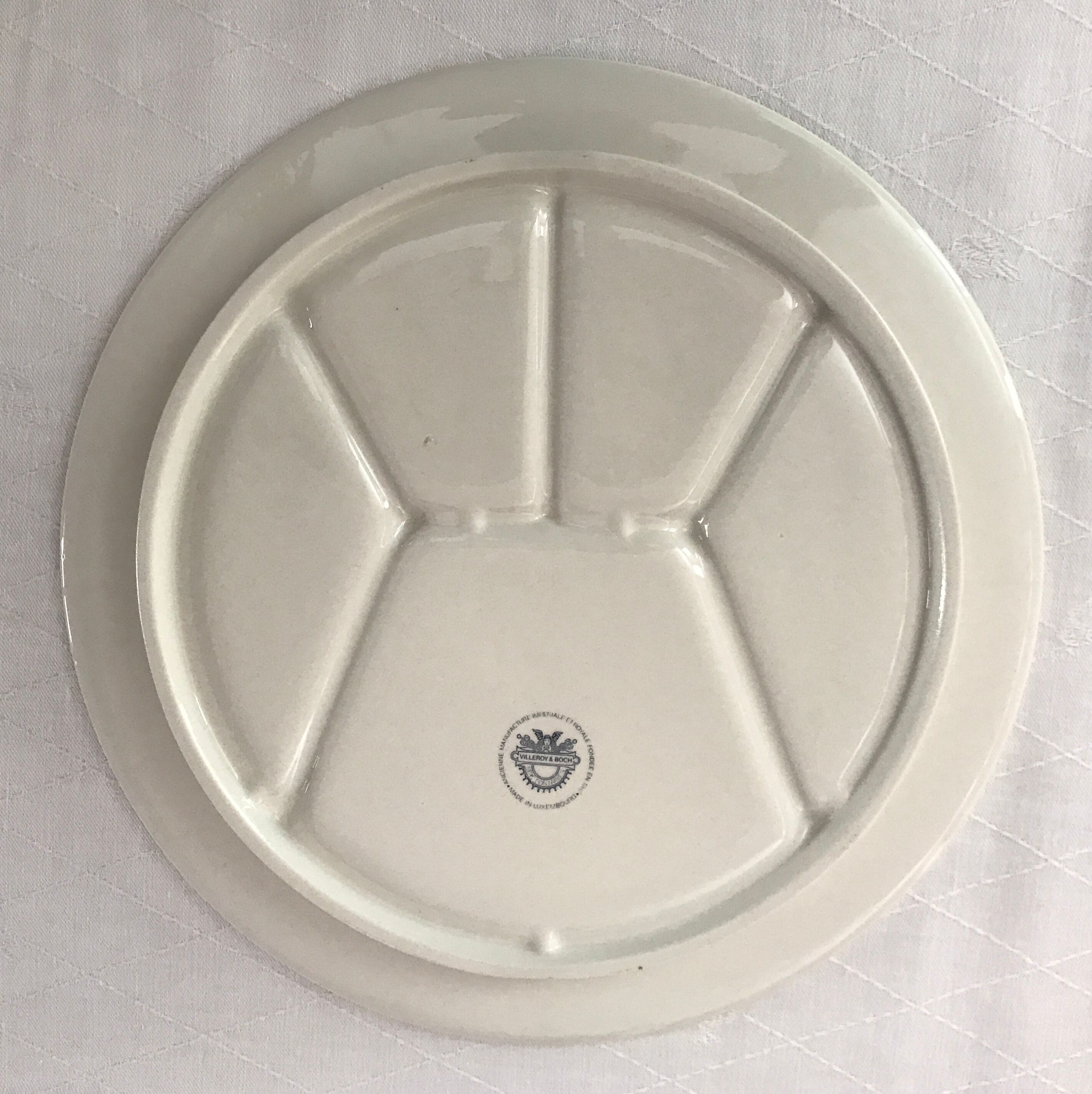 6 plates melted décor VILLEROY & BOSH Septfontaine.