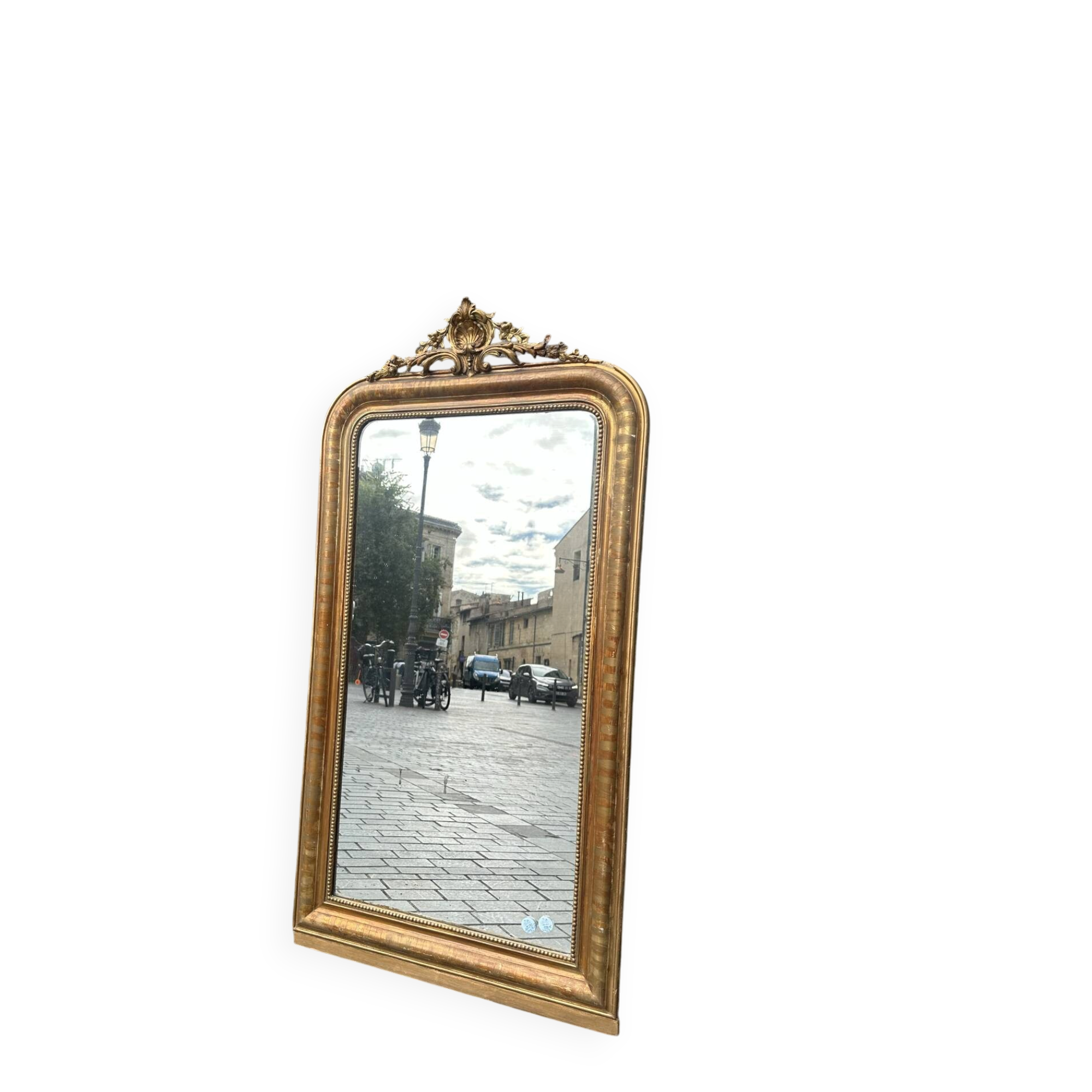 Miroir Louis Philippe à fronton