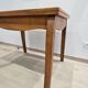 Table transformable vintage en bois de noyer et marqueterie