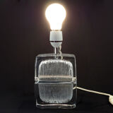Daum France Mid-Century Crystal Table Lamp-1960s