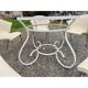Salon de jardin fer forgé table + 5 fauteuils