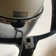 Fauteuil de coiffeur vintage avec casque transformé en lampe