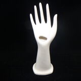 Hand soliflore in white ceramic