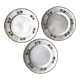 Lot de 3 assiettes céramique