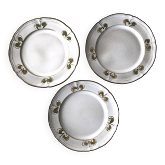 Set of 3 ceramic plates