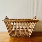 Large vintage wicker basket