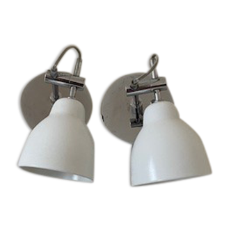 Adjustable spotlights Habitat in white porcelain