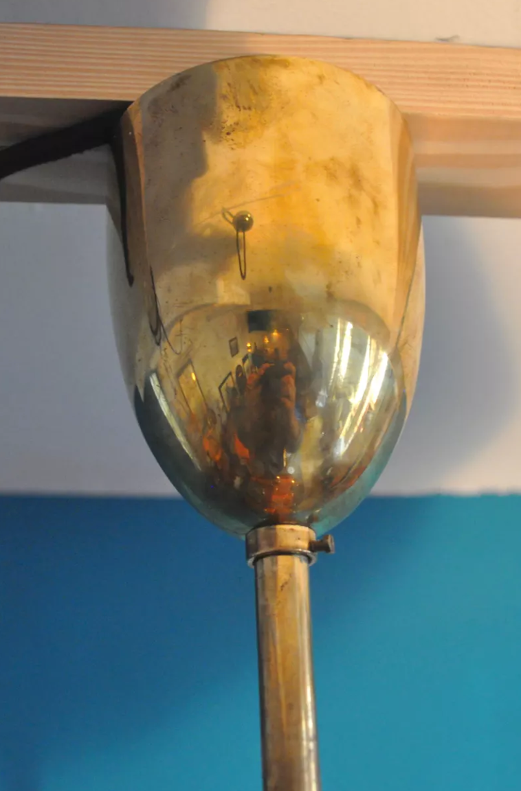 Hans-Agne Jakobsson scandinavian brass chandelier for Markaryd 1960