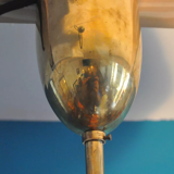 Hans-Agne Jakobsson scandinavian brass chandelier for Markaryd 1960