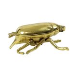 Decorative Vintage Brass Beetle Ashtray Trinket Box