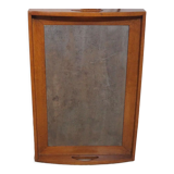 Large wooden tray on folding stand