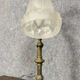 Degué: 1880s gilt bronze desk lamp