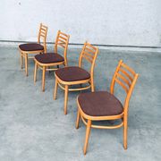 Mid-Century Modern Dining Chairs from Ton, Czechoslovakia, 1968, Set of 4