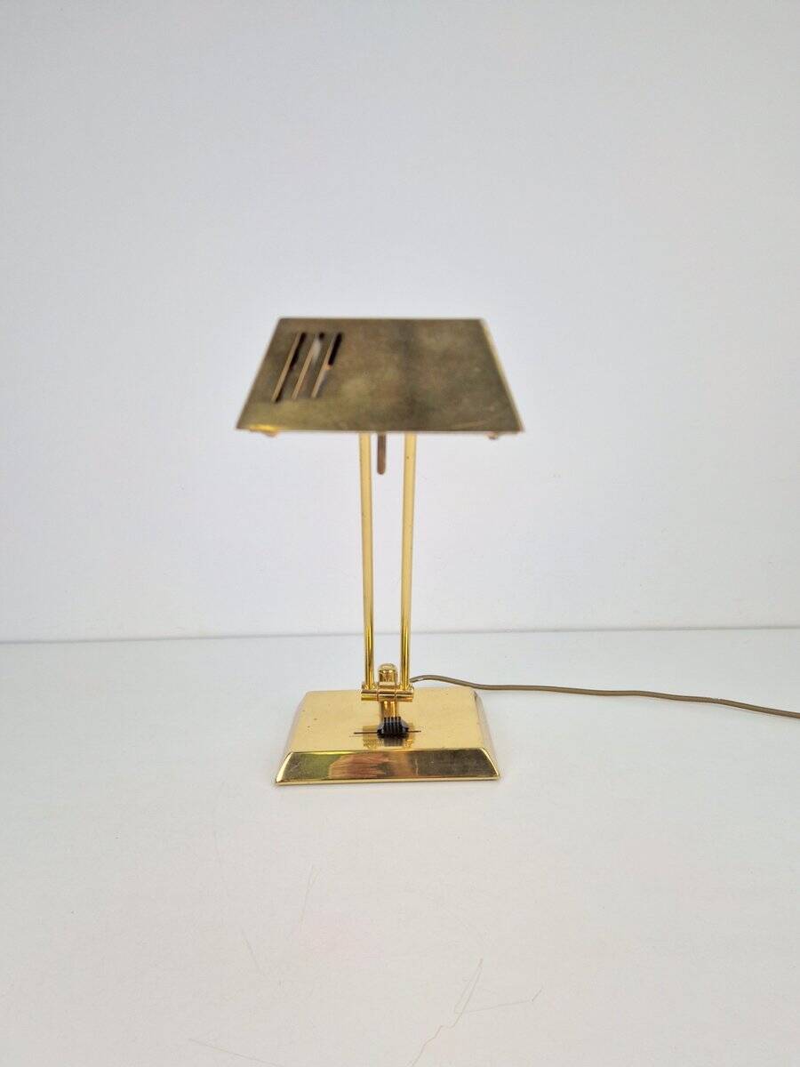 Vintage Adjustable Brass Table Lamp by Egon Hillebrand for Hillebrand Leuchten, Germany, 1970s