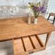 Vintage farmhouse table with spindle legs.